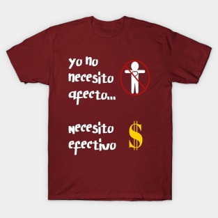 Camisa Graciosa en Espanol Hispanics Latinos Humor Tee T-Shirt